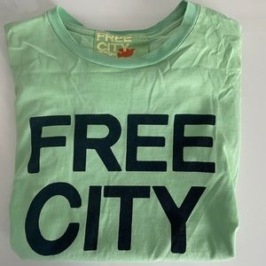 FREE CITY GREEN T SHIRT